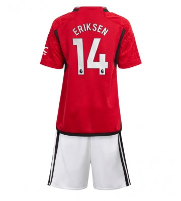 Manchester United Christian Eriksen #14 Replica Home Stadium Kit for Kids 2023-24 Short Sleeve (+ pants)